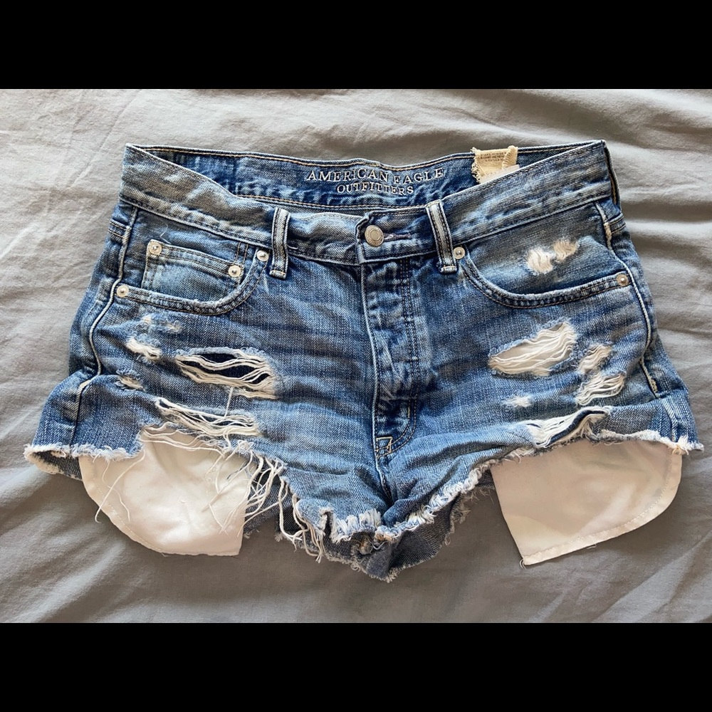 american eagle jean shorts